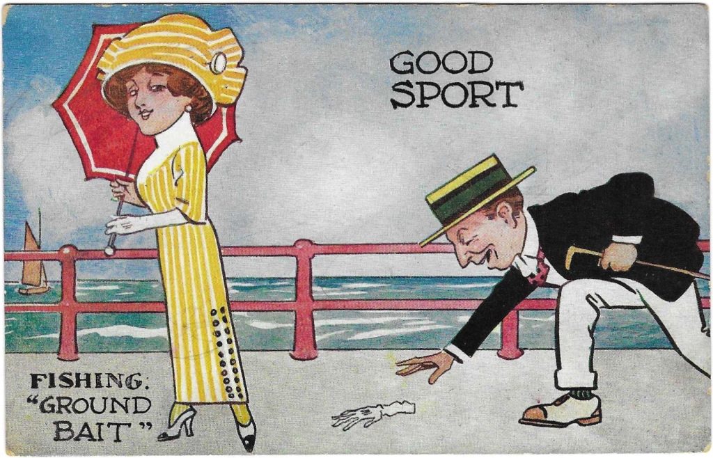 Good Sport glove postcard