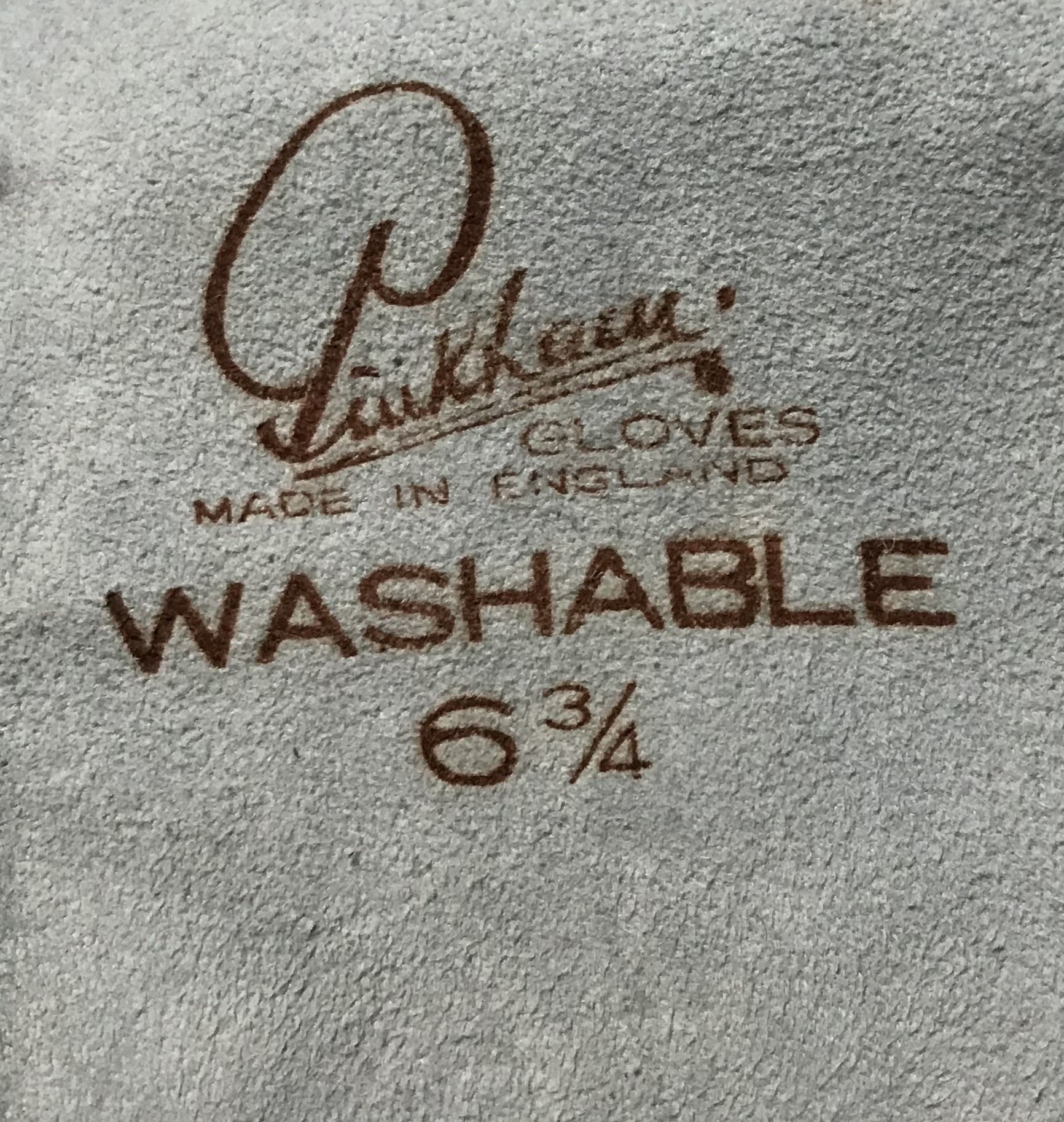 Leather printed washable label