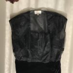 Velvet and rayon blouse