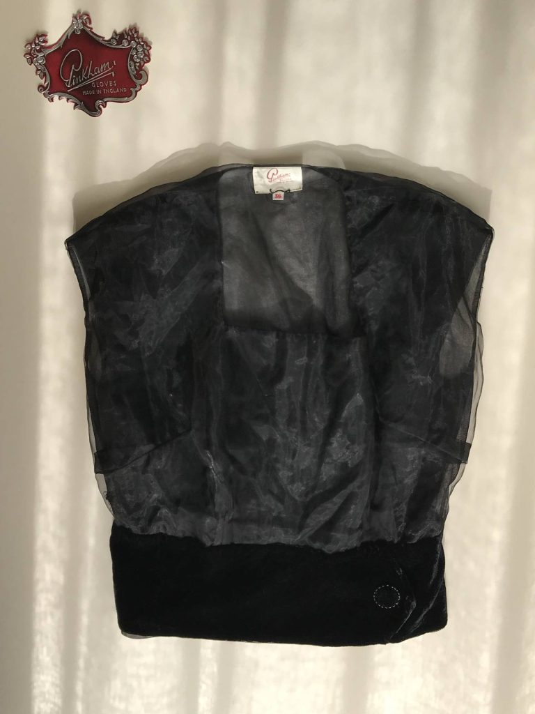 Velvet and rayon blouse